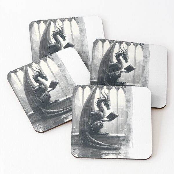 Item preview, Dark Academia Book Dragon - Bookish Stuff  designed and sold by Truck Stop One.