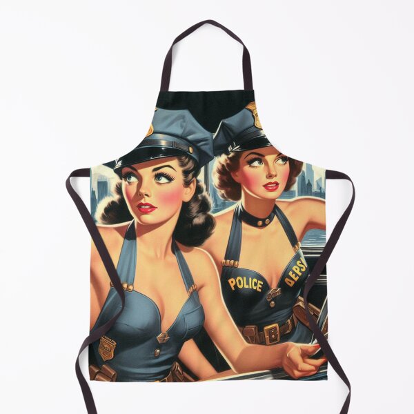 Item preview, Retro Police Girls designed and sold by PulpVintage.