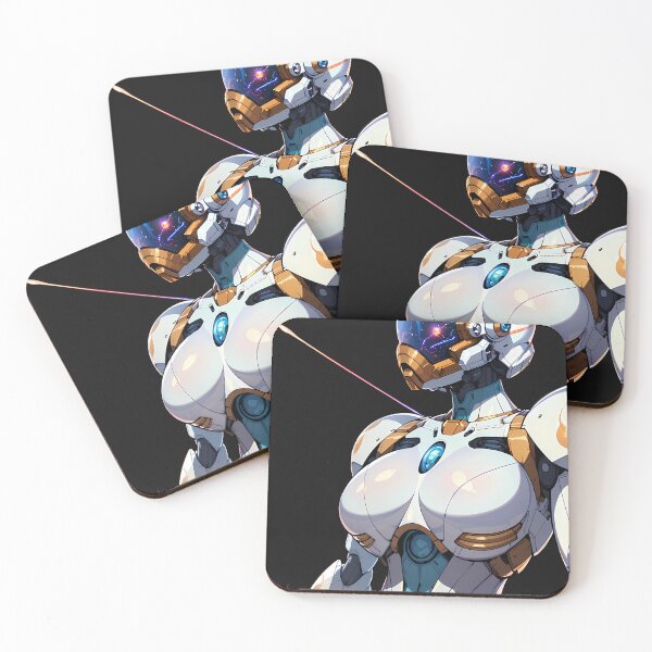 Item preview, Alabaster Sentinel: The Female Mech designed and sold by SulliedAI.