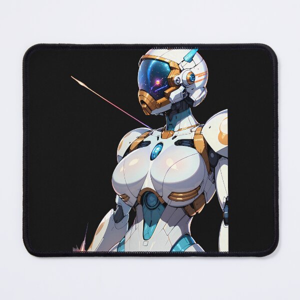 Item preview, Alabaster Sentinel: The Female Mech designed and sold by SulliedAI.
