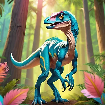 Artwork thumbnail, Cute Raptor by DreamistStore