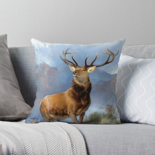 Monarch of the Glen Throw Pillow
