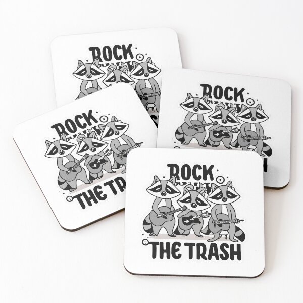 Item preview, Rock the Trash - Raccoon Band Cartoon designed and sold by NiftyWrx.