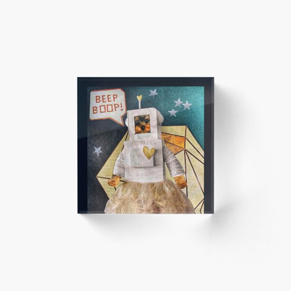 Item preview, Yorkshire Terrier Dog Portrait - ‘Ricky’s Girlfriend in Outer Space’ designed and sold by Nikki Fortuin Arts & Crafts.