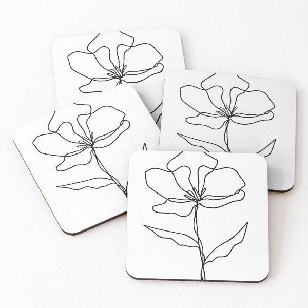 Item preview, Flower Line Art | Wildflower Leaf Design | Botanical Plant Art designed and sold by RachelFCreative.