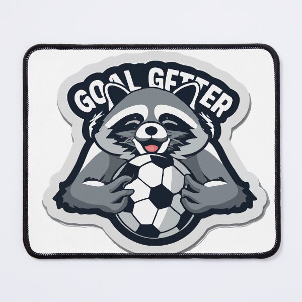 Item preview, Athletic Raccoon Soccer Star - Goal Getter designed and sold by NiftyWrx.