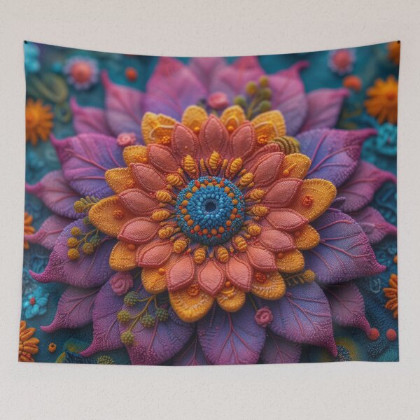 Aperçu de l'œuvre Fleur de mandala colorée créée et vendue par mldorton.