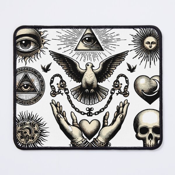 Item preview, Odd Fellows Symbols - Mysterious Fraternal Art v1 designed and sold by iwcus.