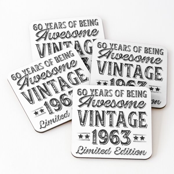 Item preview, 60 YEARS OF BEING AWESOME VINTAGE 1963 LIMITED EDITION designed and sold by BorczVisuals.