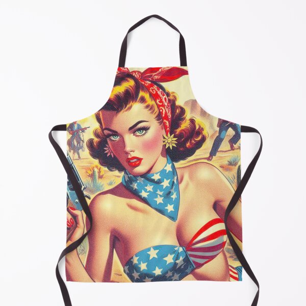 Item preview, Retro Western Pulp Girl designed and sold by PulpVintage.