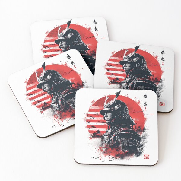 Item preview, Samurai Gaze: Contemplative Warrior Against Rising Sun designed and sold by ShogunStyle.