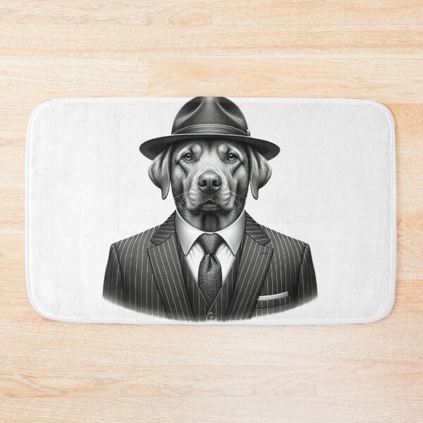 Item preview, Vinnie 'The Velvet' Romano Puppy Dog Mafia Gangster Portrait designed and sold by FunArt4Everyone.