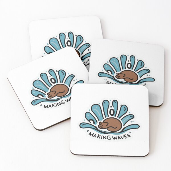 Item preview, Making Waves - Stylized Beaver Tail & Ripples Design designed and sold by NiftyWrx.