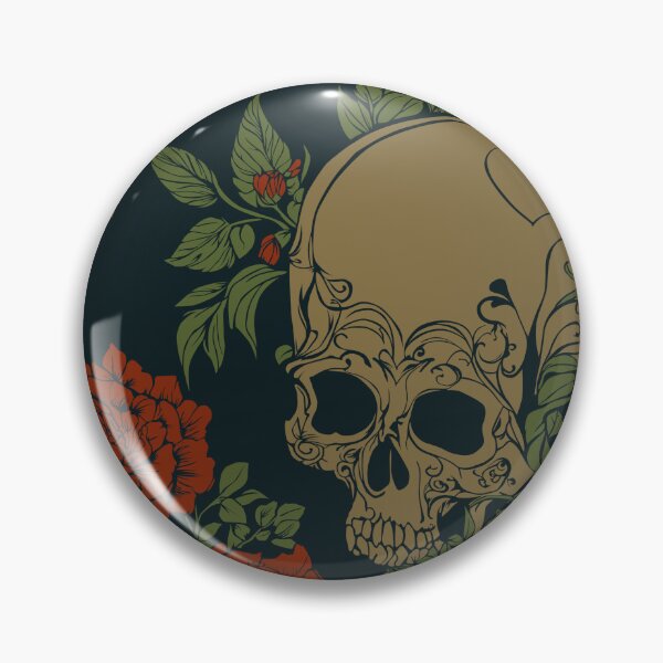 Aperçu de l'œuvre Crânes et roses créée et vendue par DarkFinds.