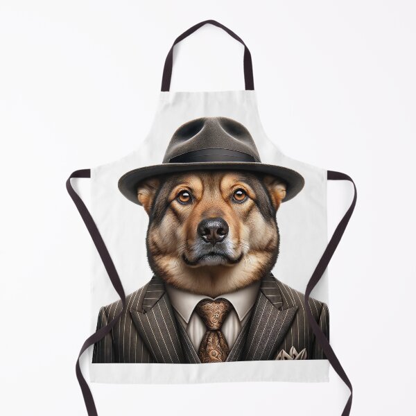 Item preview, Luca 'The Look' Lombardi Puppy Dog Italian Mafia Gangster Portrait designed and sold by FunArt4Everyone.