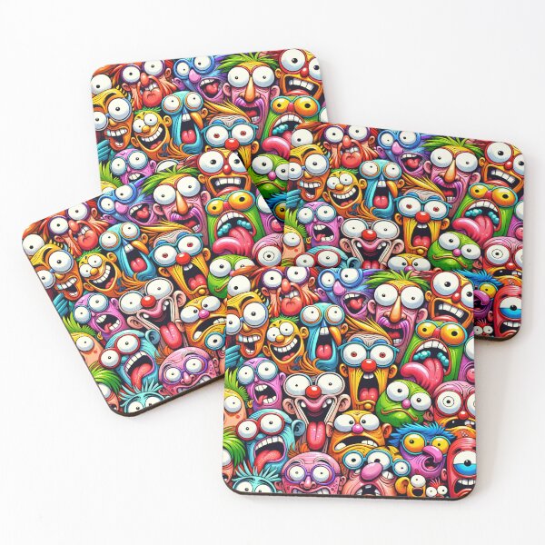 Item preview, Eccentric Ensemble: A Spectrum of Whimsical Visages designed and sold by ArtComixHaven.