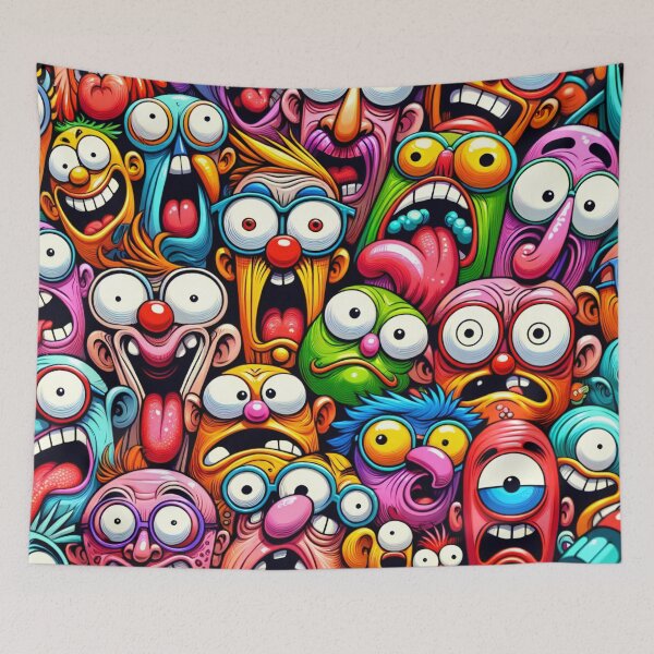 Item preview, Eccentric Ensemble: A Spectrum of Whimsical Visages designed and sold by ArtComixHaven.