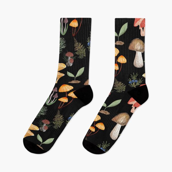 Item preview, Mushrooms and wildflowers designed and sold by ZingZest.