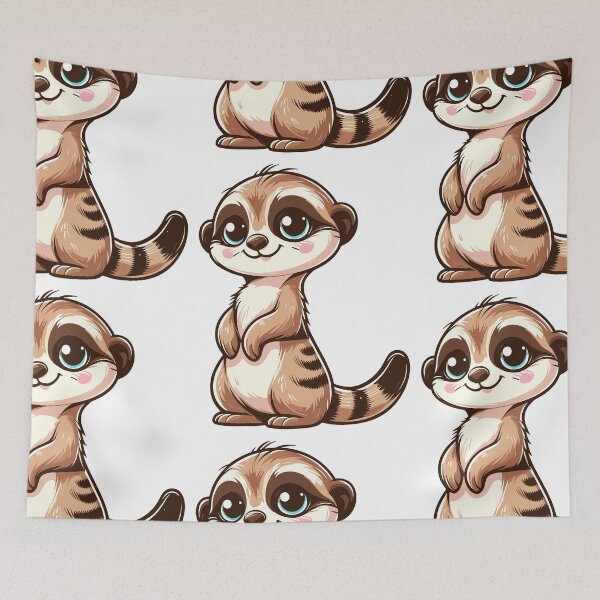 Item preview, Curious Meerkat Gaze designed and sold by ArtfulWeave.