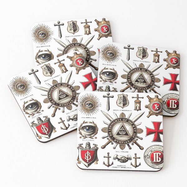 Item preview, Knights of Pythias Symbols - Fraternity and Unity v2 designed and sold by iwcus.