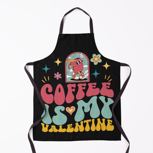 Item preview, Coffee is My Valentine Single On Valentine's Day Retro designed and sold by WildAuraArt.