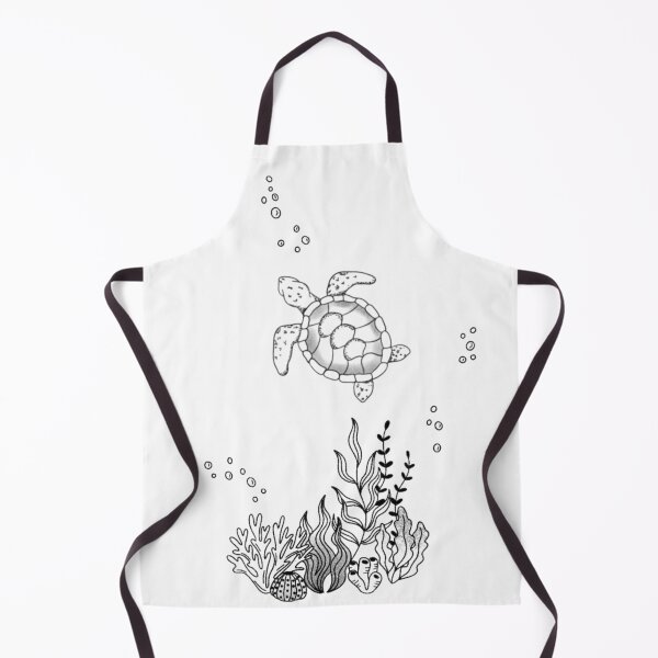 Item preview, Turtle under the coral and algae ocean designed and sold by Ombreetlumiere.