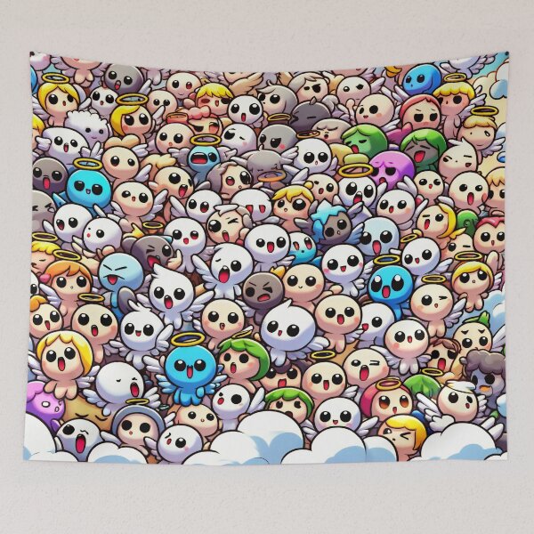 Item preview, Celestial Jubilee: An Array of Blissful Cartoon Cherubs designed and sold by ArtComixHaven.