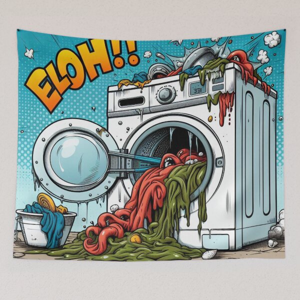 Item preview, Mess in the laundry room designed and sold by Lyavalio.