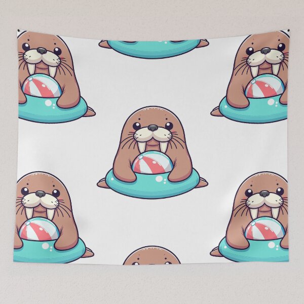 Item preview, Playful Manatee Cartoon designed and sold by ArtfulWeave.