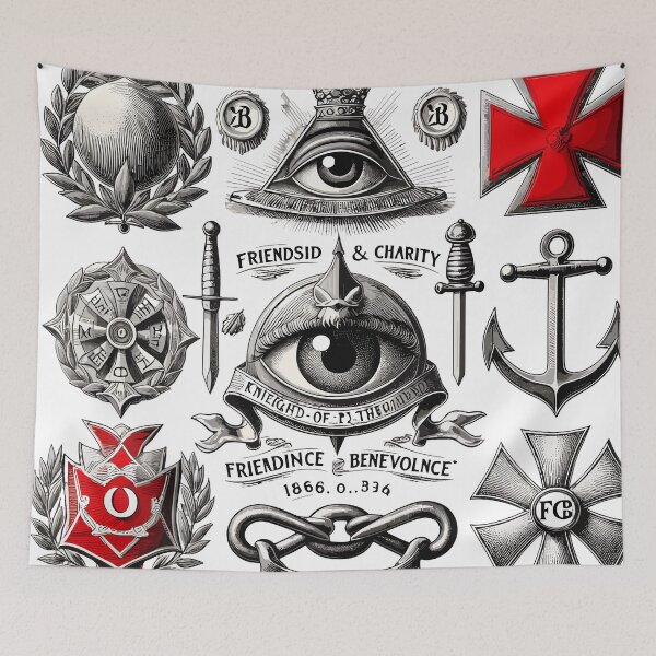 Item preview, Knights of Pythias Symbols - Fraternity and Unity v5 designed and sold by iwcus.
