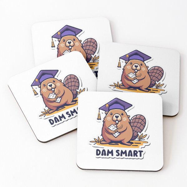 Item preview, Dam Smart Graduate Beaver Doodle designed and sold by NiftyWrx.