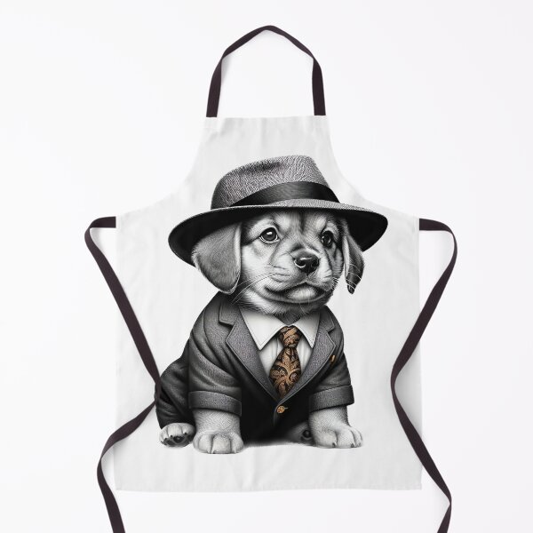 Item preview, Oliver 'Ollie' Orsini Puppy Dog Italian Mafia Gangster Portrait designed and sold by FunArt4Everyone.