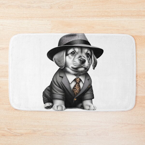 Item preview, Oliver 'Ollie' Orsini Puppy Dog Italian Mafia Gangster Portrait designed and sold by FunArt4Everyone.