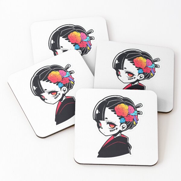 Item preview, Dia de los Muertos Anime Sticker designed and sold by AIbrushedHamlet.