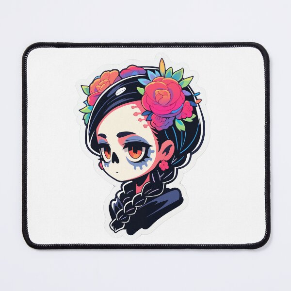 Item preview, Dia de los Muertos Anime Sticker designed and sold by AIbrushedHamlet.