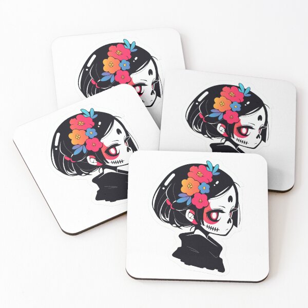 Item preview, Dia de los Muertos Anime Stickers designed and sold by AIbrushedHamlet.