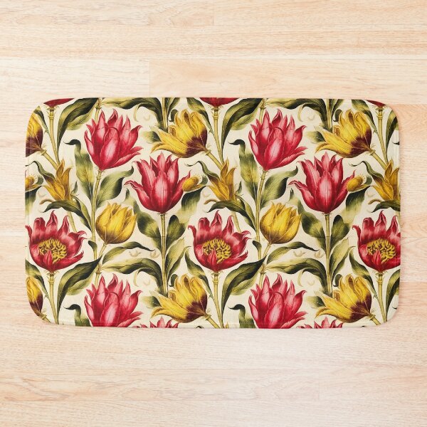 Item preview, Tulip Tile 10: Goblet of Springtime Sunshine in a Blooming Rainbow of Spiraling Blooms designed and sold by TheBrainArt.