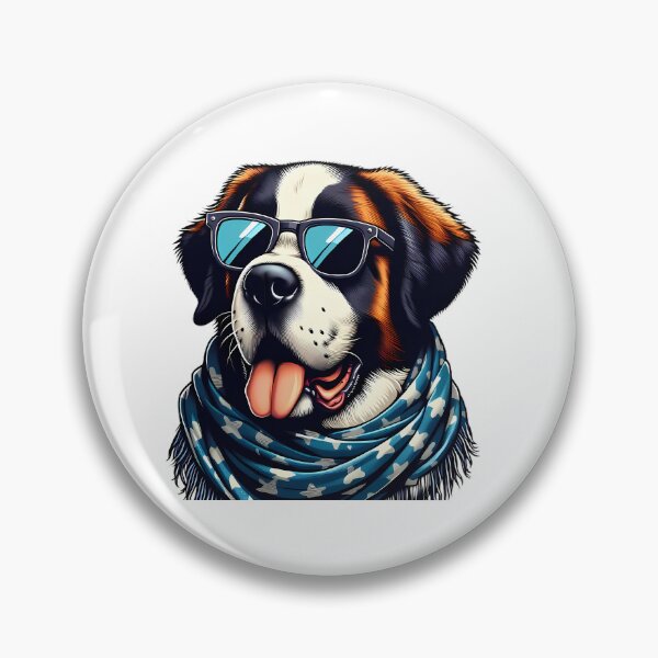 Item preview, Cool Dogzz: a cool St. Bernard with sunglasses designed and sold by CreativeSparkzz.