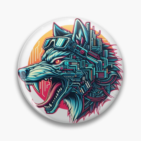 Item preview, Cyber Iconic Wolf designed and sold by MrAI-Store.