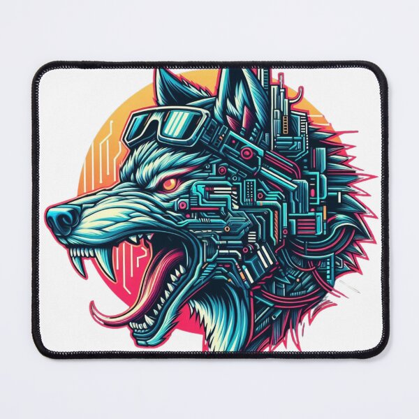 Item preview, Cyber Iconic Wolf designed and sold by MrAI-Store.