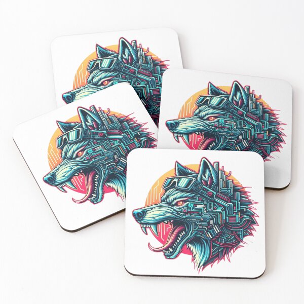 Item preview, Cyber Iconic Wolf designed and sold by MrAI-Store.