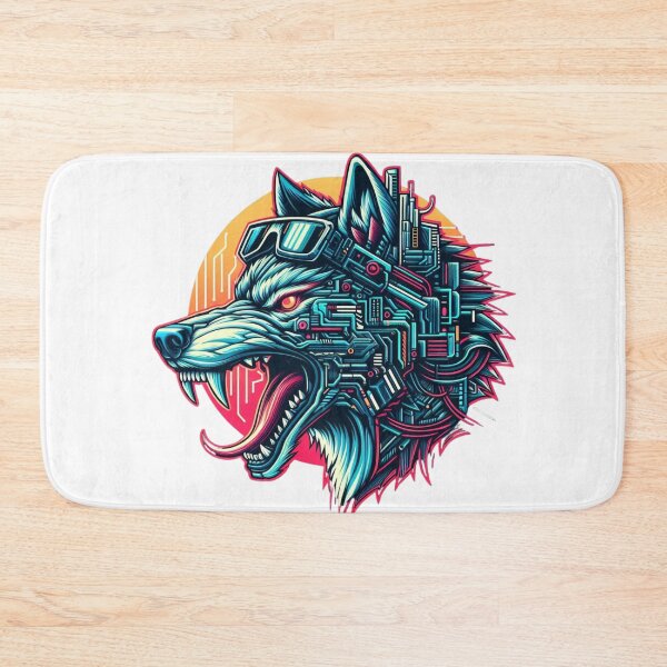 Item preview, Cyber Iconic Wolf designed and sold by MrAI-Store.