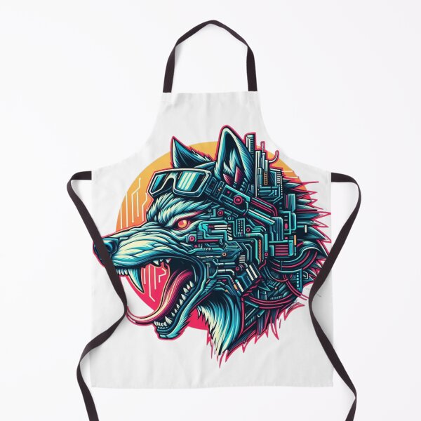 Item preview, Cyber Iconic Wolf designed and sold by MrAI-Store.