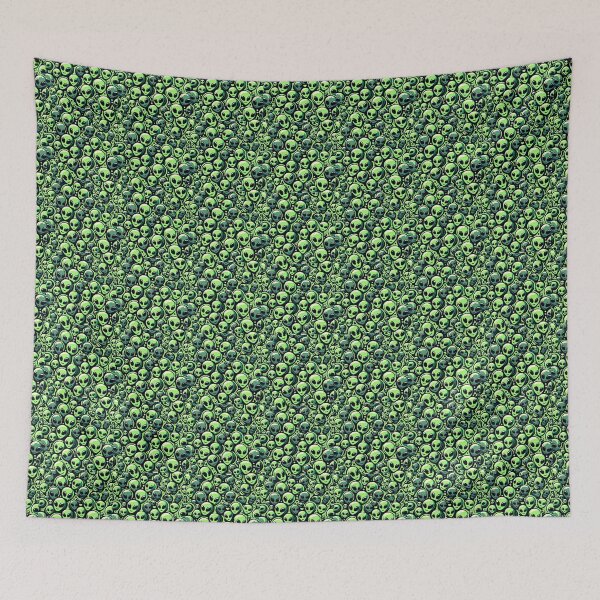 Item preview, green aliens pattern designed and sold by Mook-97.