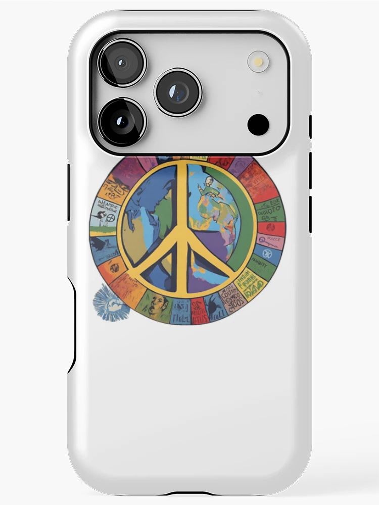 Thumbnail 1 of 4, iPhone Case, Logo for Peace designed and sold by RaccoolDesign.
