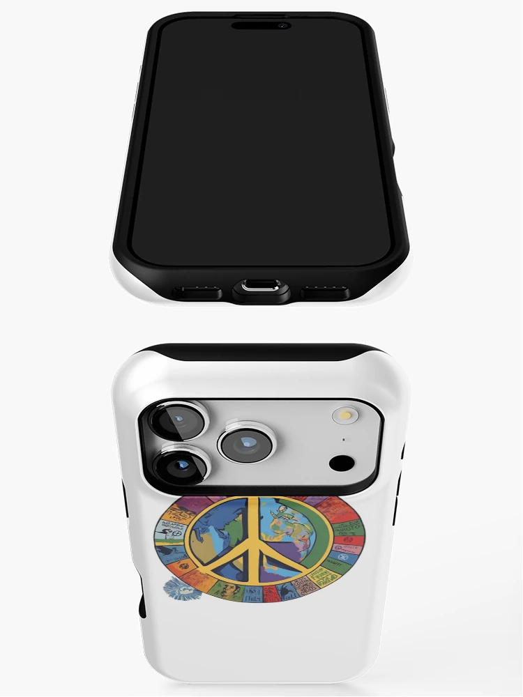 Thumbnail 3 of 4, iPhone Case, Logo for Peace designed and sold by RaccoolDesign.