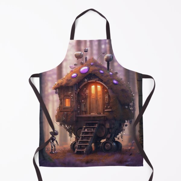 Item preview, cute little robot home in the woods designed and sold by ro-bothicks.