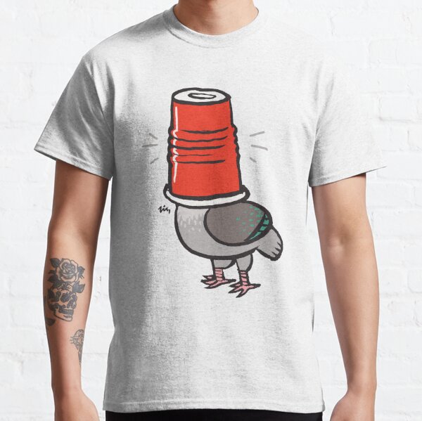 Pigeon in a Party Cup Classic T-Shirt