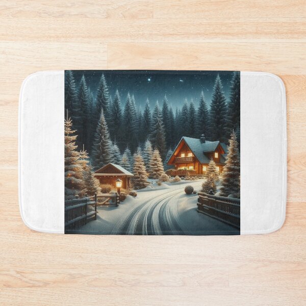 Item preview, Winter's Escape | Beautiful and Serene Winter Cabin designed and sold by InkFlugel.