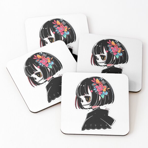 Item preview, Dia de los Muertos Anime Sticker designed and sold by AIbrushedHamlet.